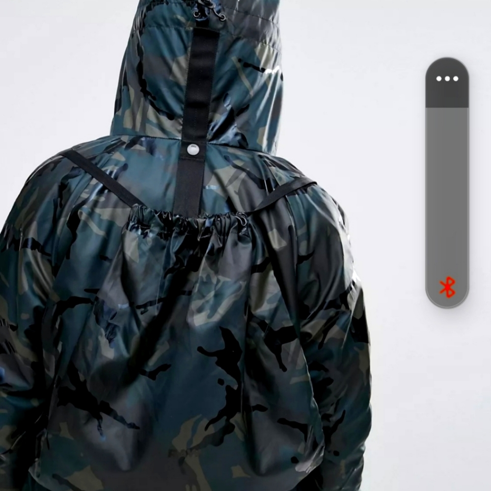 G STAR RAW padded Como print light padded coat with back pack